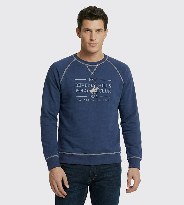 Logo Detail Crew Neck Sweatshirt