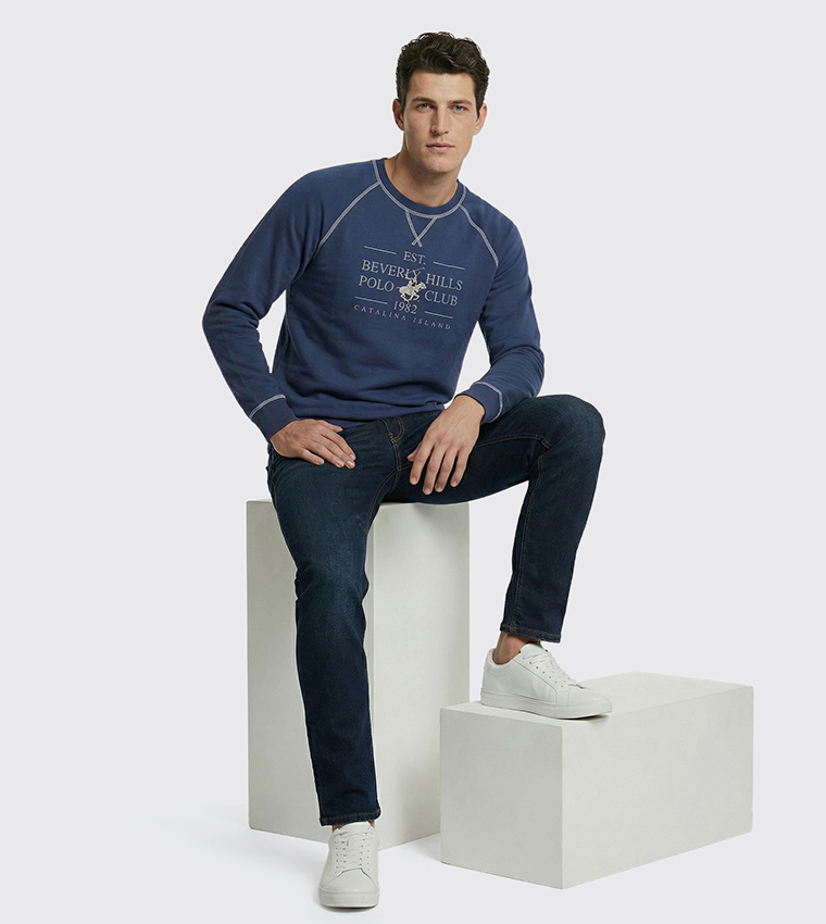 Logo Detail Crew Neck Sweatshirt