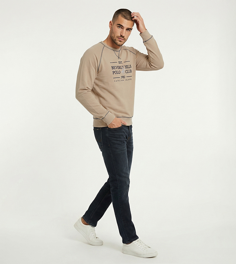 Logo Detail Crew Neck Sweatshirt