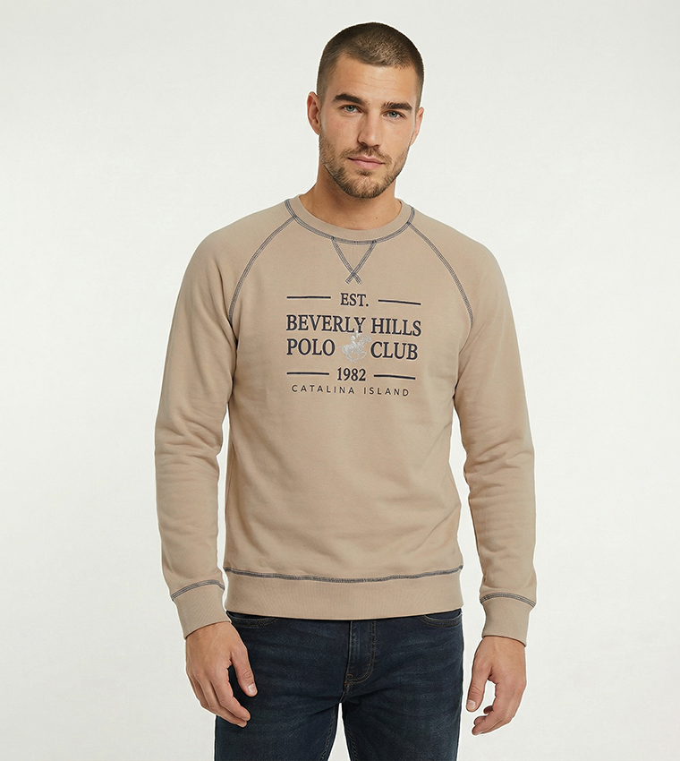 Logo Detail Crew Neck Sweatshirt