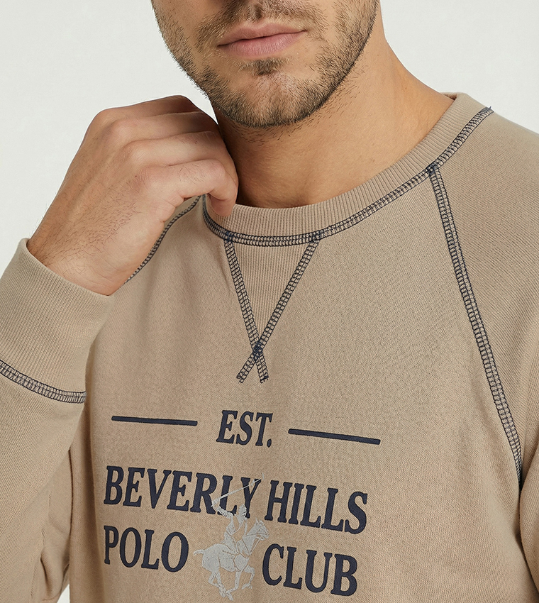 Logo Detail Crew Neck Sweatshirt