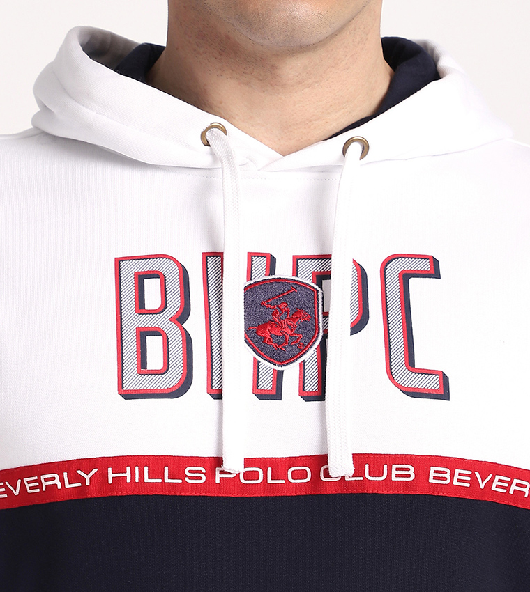 Beverly Hills Polo Club  Hoodies - White Hoodies