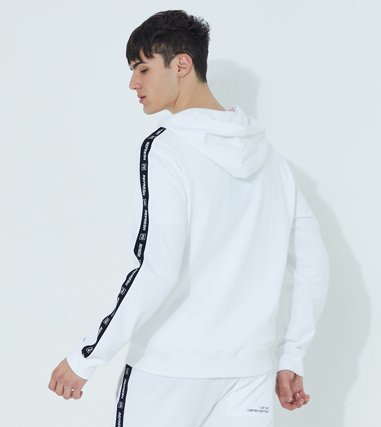 Logo Printed Hooded Jacket