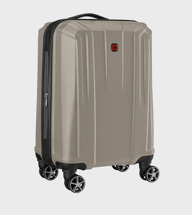 Textured Hard Shell Cabin Trolley Bag, 55cm