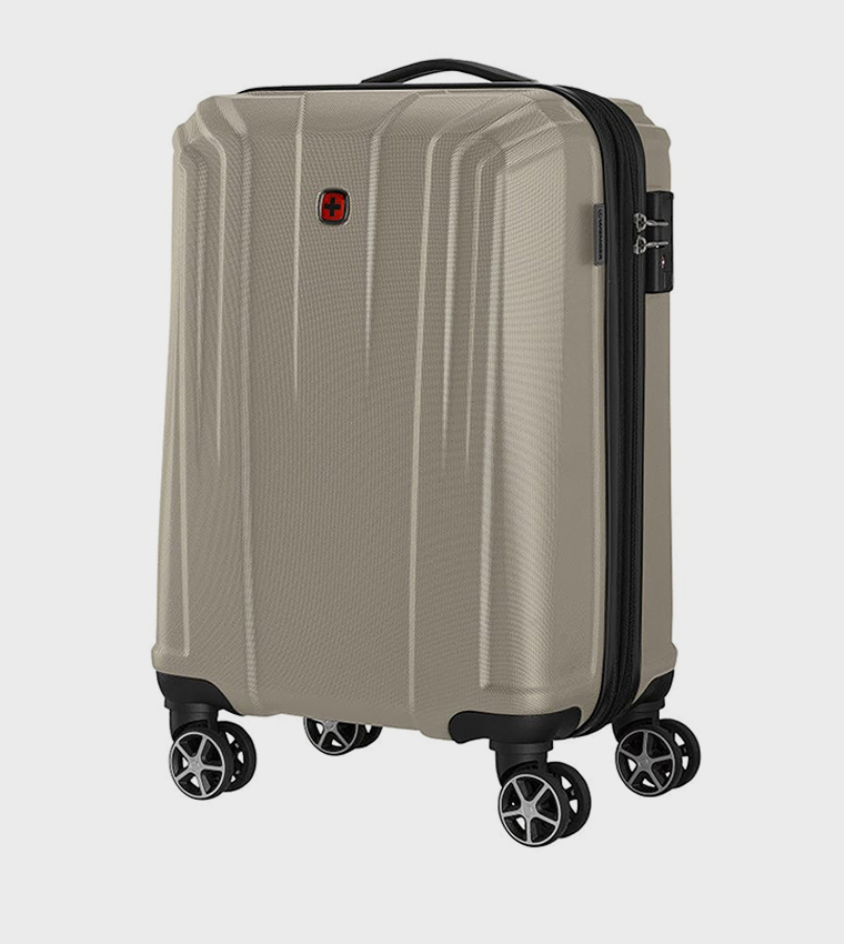 Textured Hard Shell Cabin Trolley Bag, 55cm