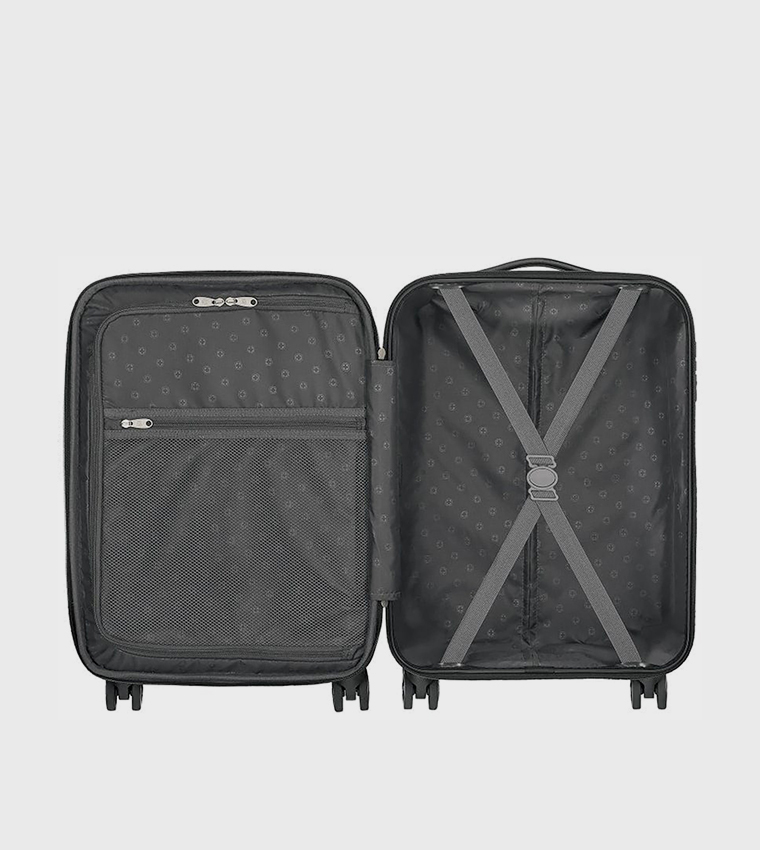 Textured Hard Shell Cabin Trolley Bag, 55cm