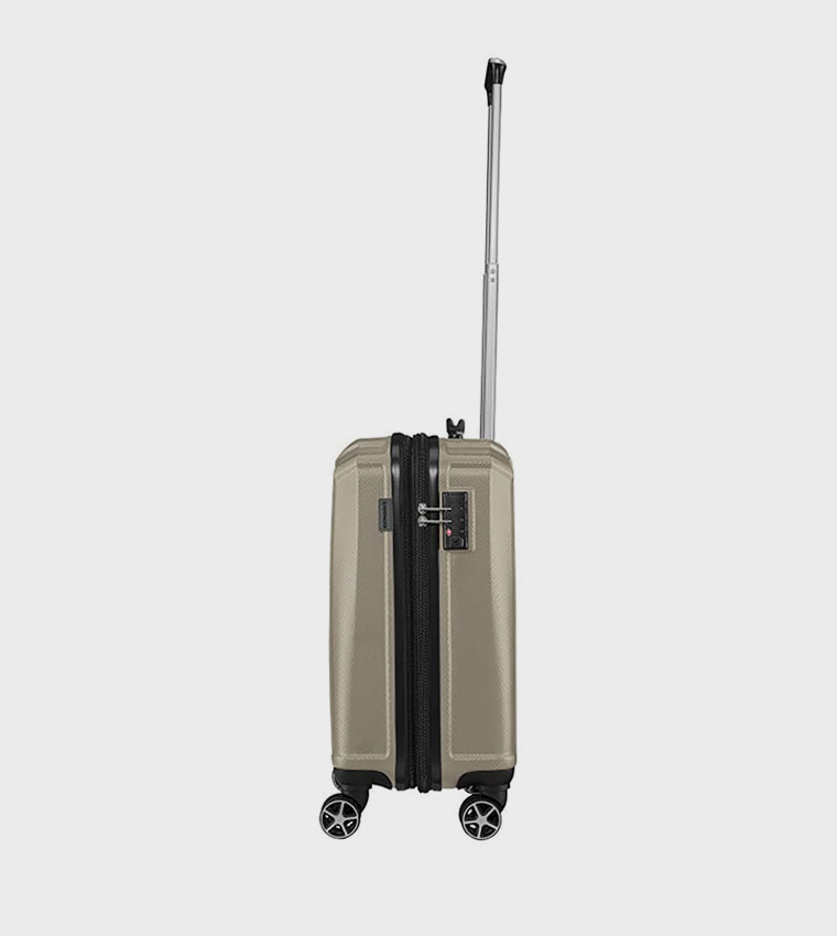 Textured Hard Shell Cabin Trolley Bag, 55cm