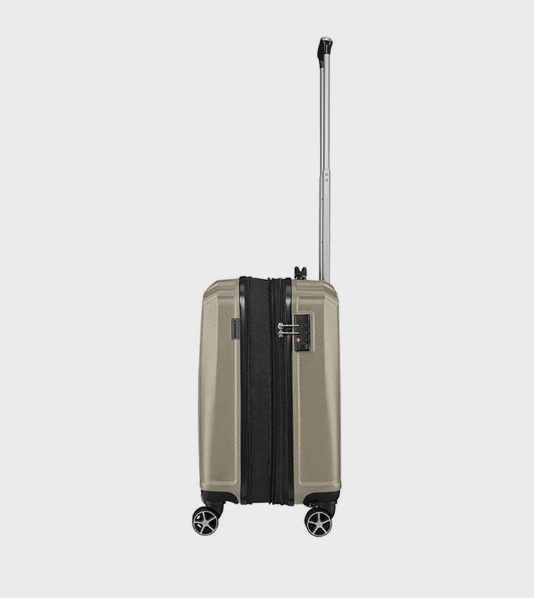 Textured Hard Shell Cabin Trolley Bag, 55cm