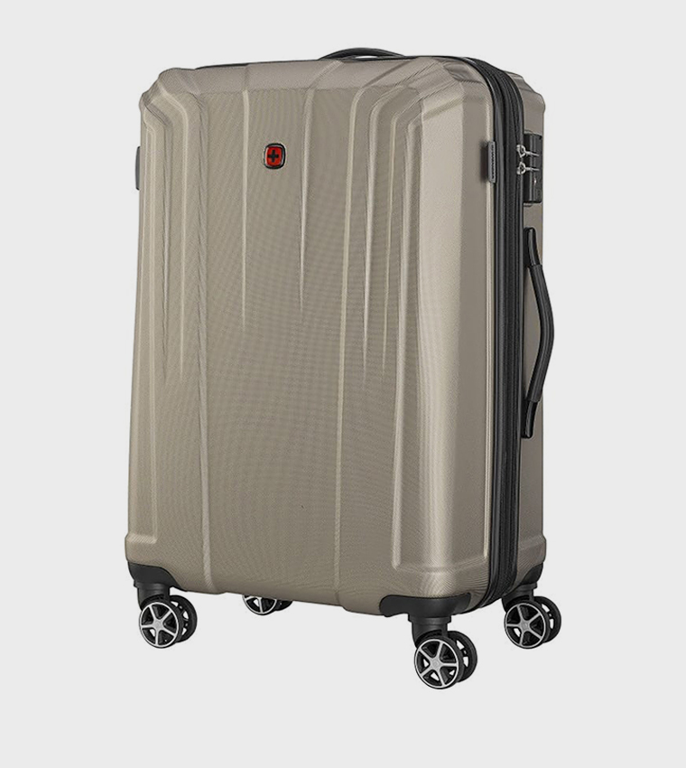 Textured Hard Shell Trolley Bag, 67cm