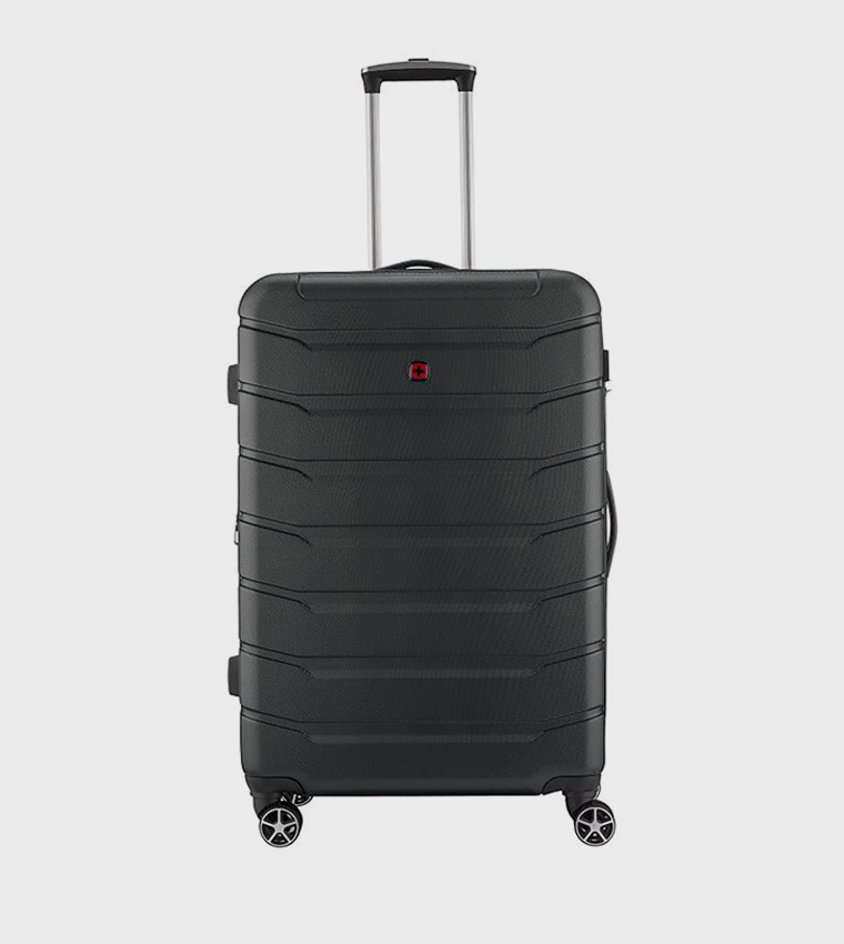 Textured Hard Shell Trolley Bag, 78cm