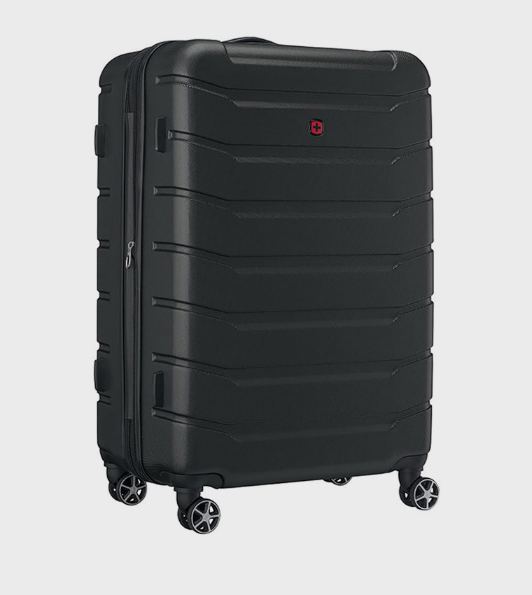 Textured Hard Shell Trolley Bag, 78cm