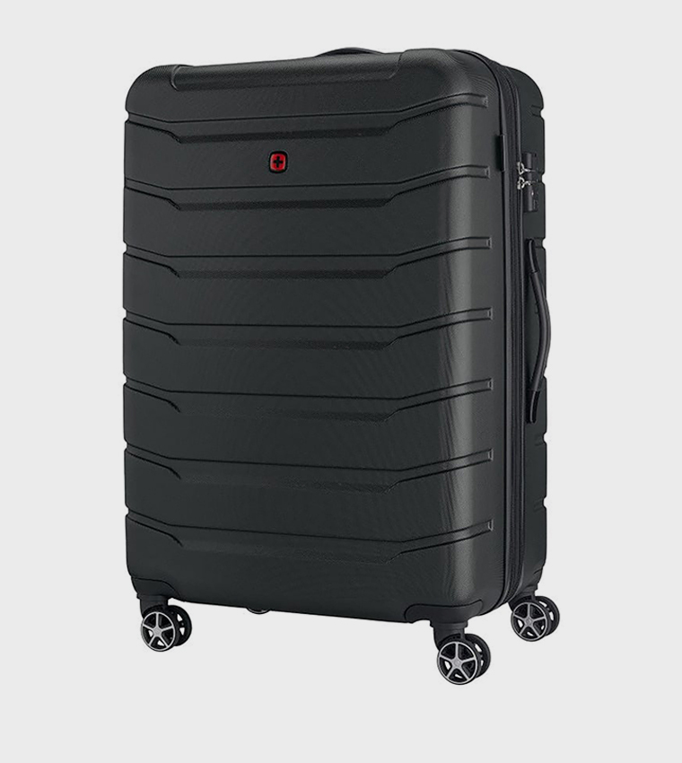 Textured Hard Shell Trolley Bag, 78cm