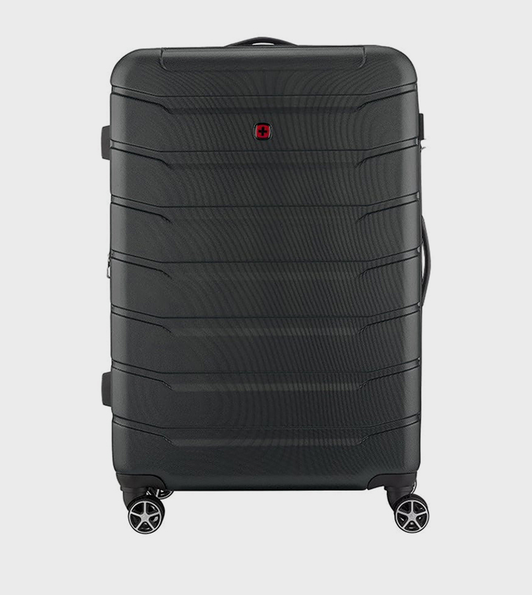 Textured Hard Shell Trolley Bag, 78cm