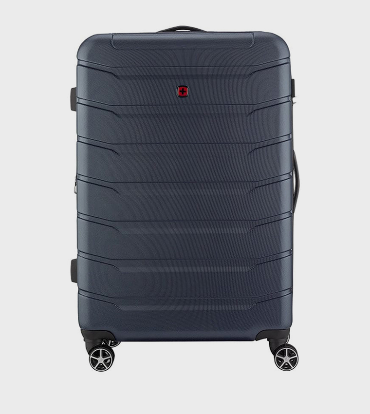 Textured Hard Shell Trolley Bag, 78cm