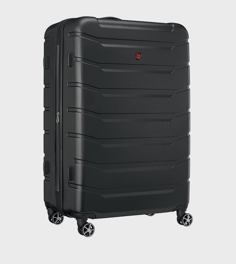 Textured Hard Shell Trolley Bag, 87cm