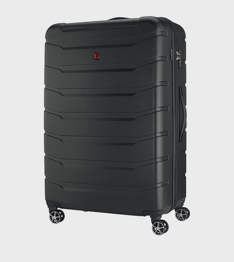 Textured Hard Shell Trolley Bag, 87cm