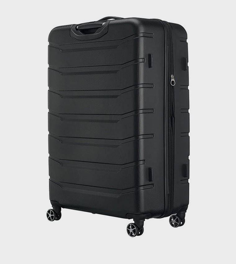 Textured Hard Shell Trolley Bag, 87cm