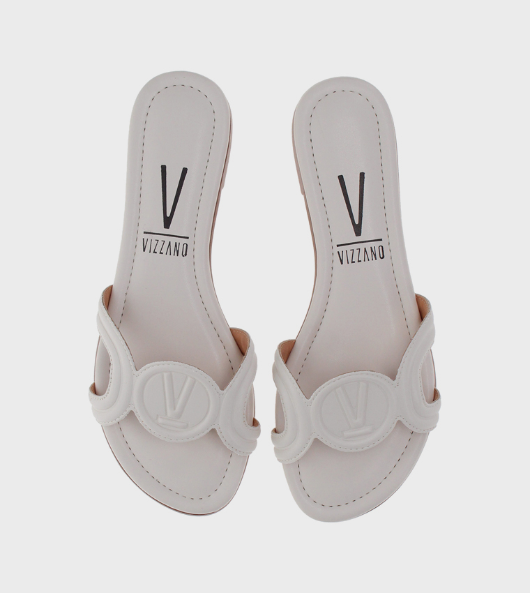 فيزانو  الصنادل المسطحة - أوف وايت Flat Sandals