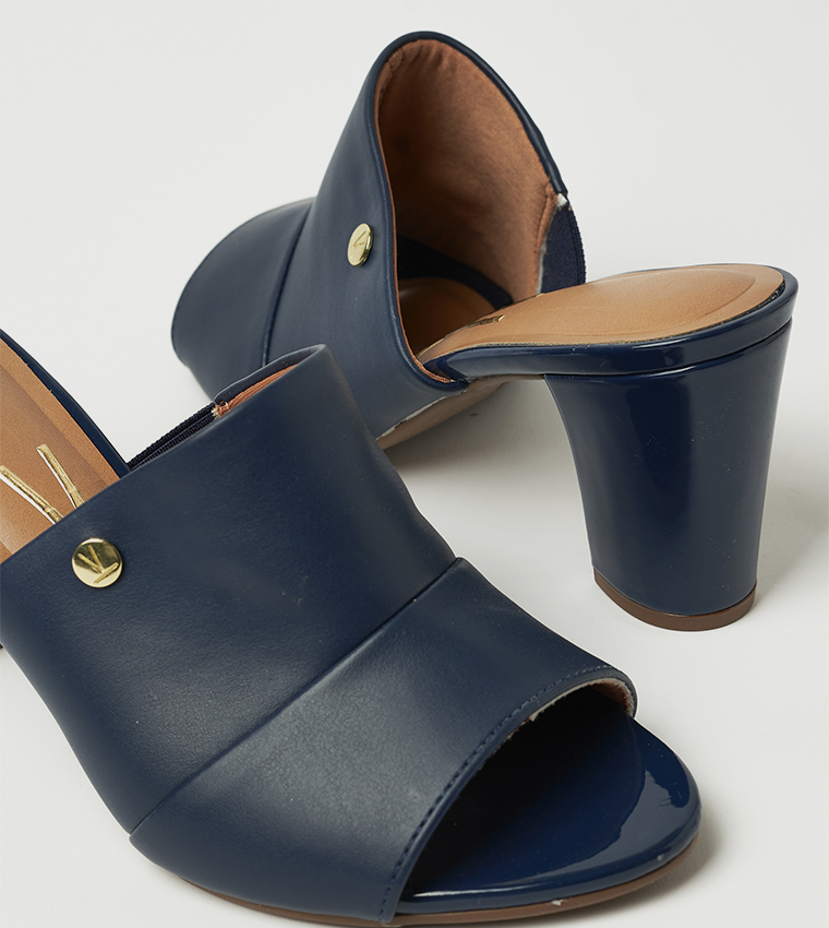 CAPRI Peep Toe Block Heel Sandals