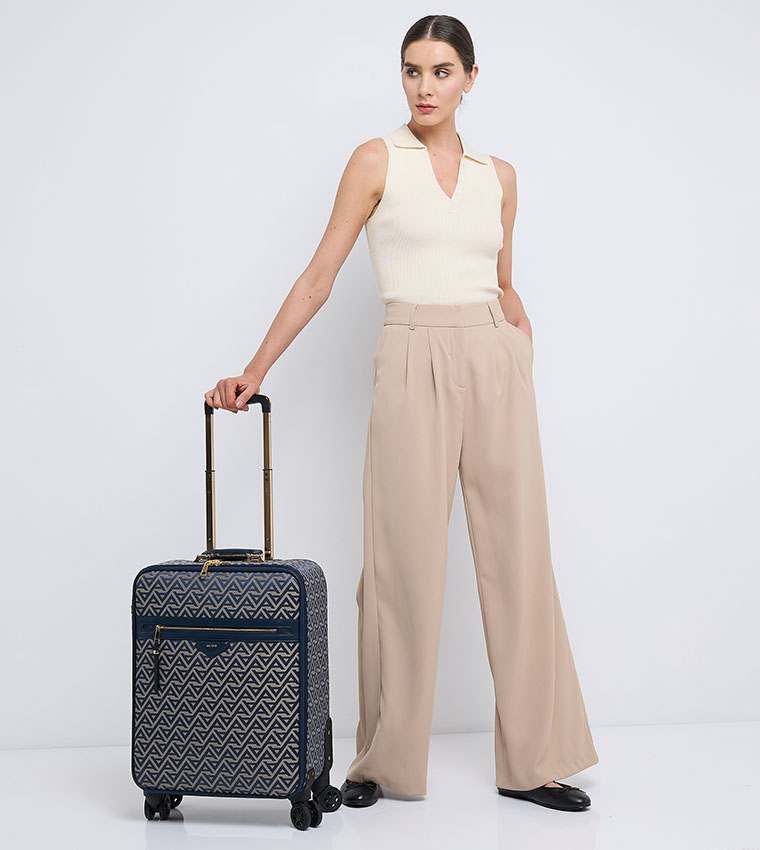 BERERENNON Monogram Patterned Trolley Bag, 58cm