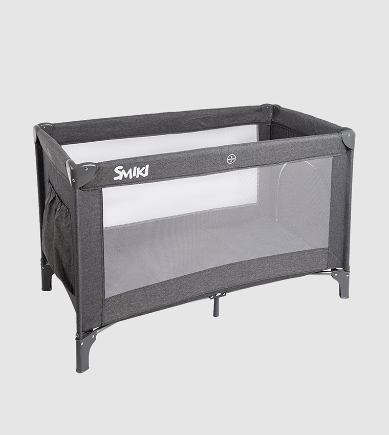 Baby Travel Cot - Blue Melange