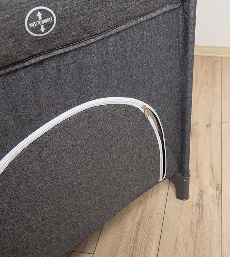 Baby Travel Cot - Blue Melange