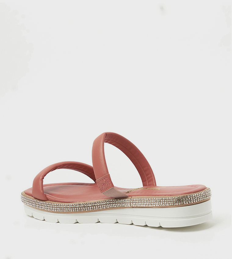 فيزانو  الصنادل المسطحة - أحمر  Flat Sandals