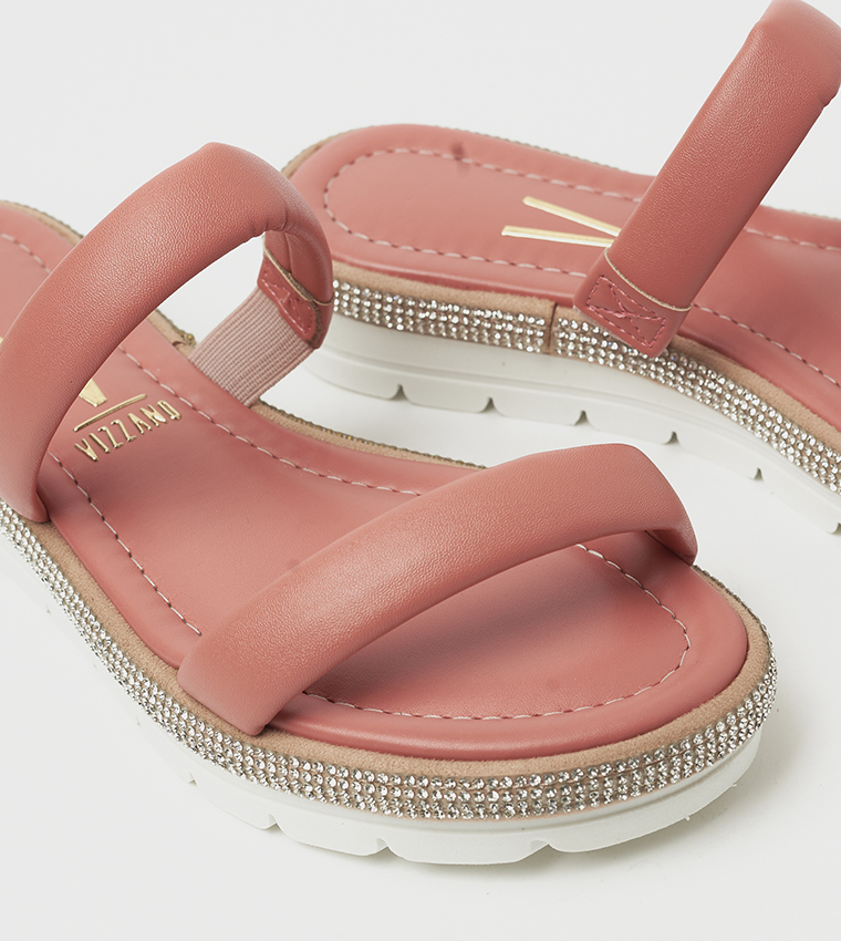 فيزانو  الصنادل المسطحة - أحمر  Flat Sandals