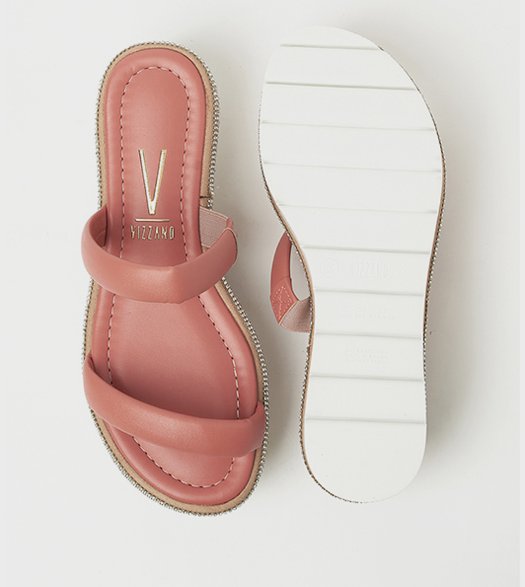 فيزانو  الصنادل المسطحة - أحمر  Flat Sandals