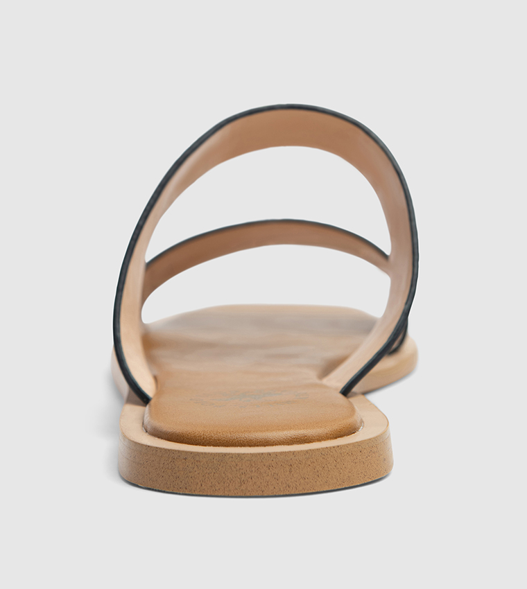 Logo Metal Flat Sandals