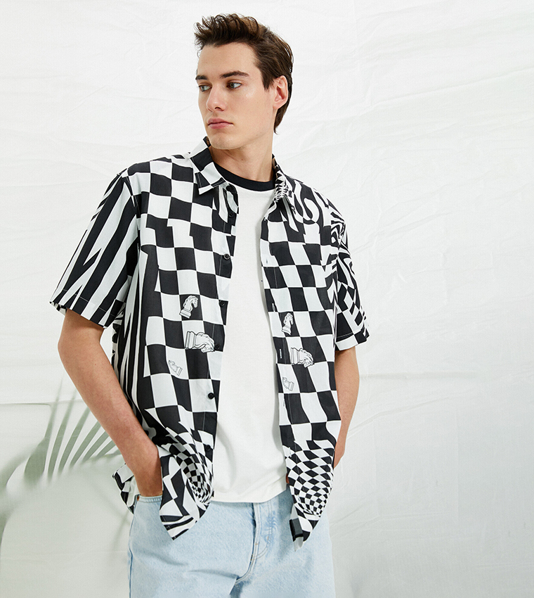 Checkered Short Sleeves Shirt