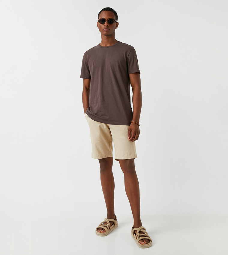 Solid Crew Neck T-Shirt