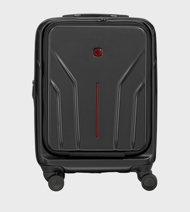 Textured Hard Shell Cabin Trolley Bag, 54cm