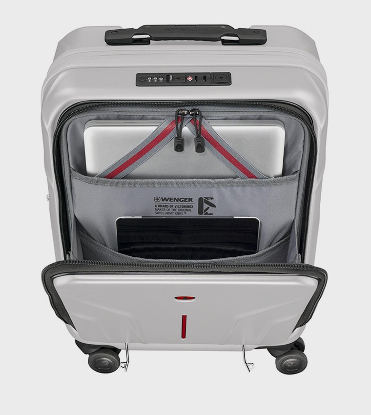 Textured Hard Shell Cabin Trolley Bag, 54cm