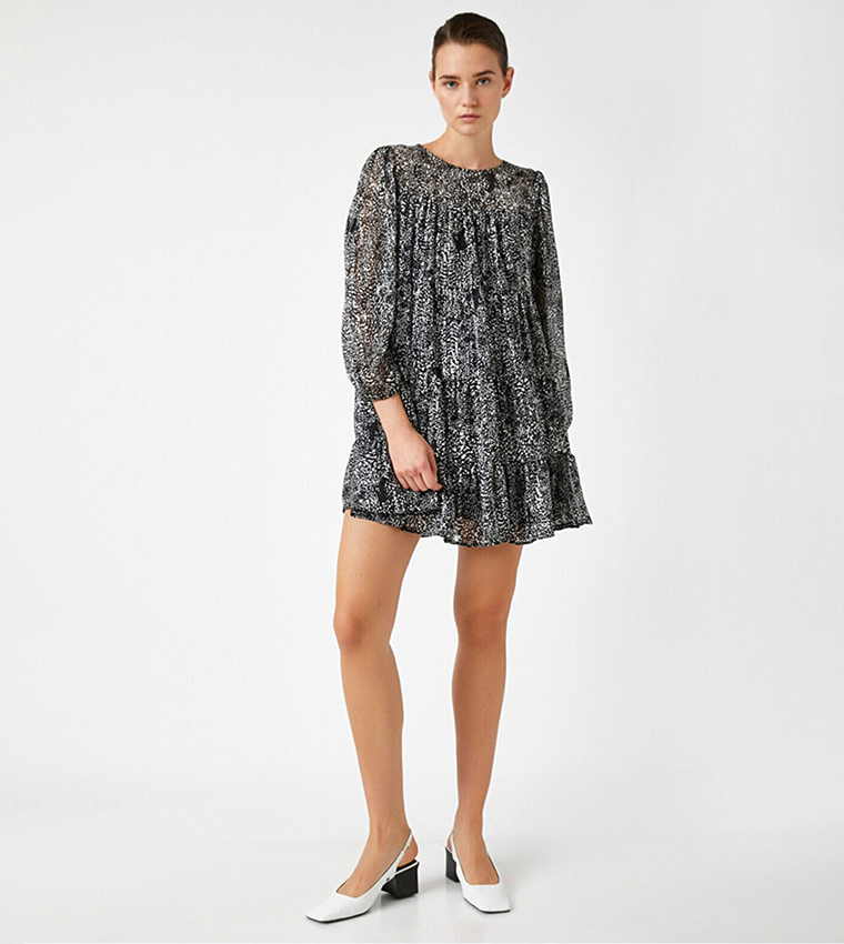 Printed Mini Dress