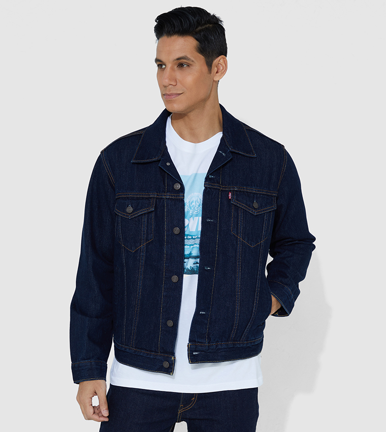 Denim Patch Pocket Detailed Trucker Jacket