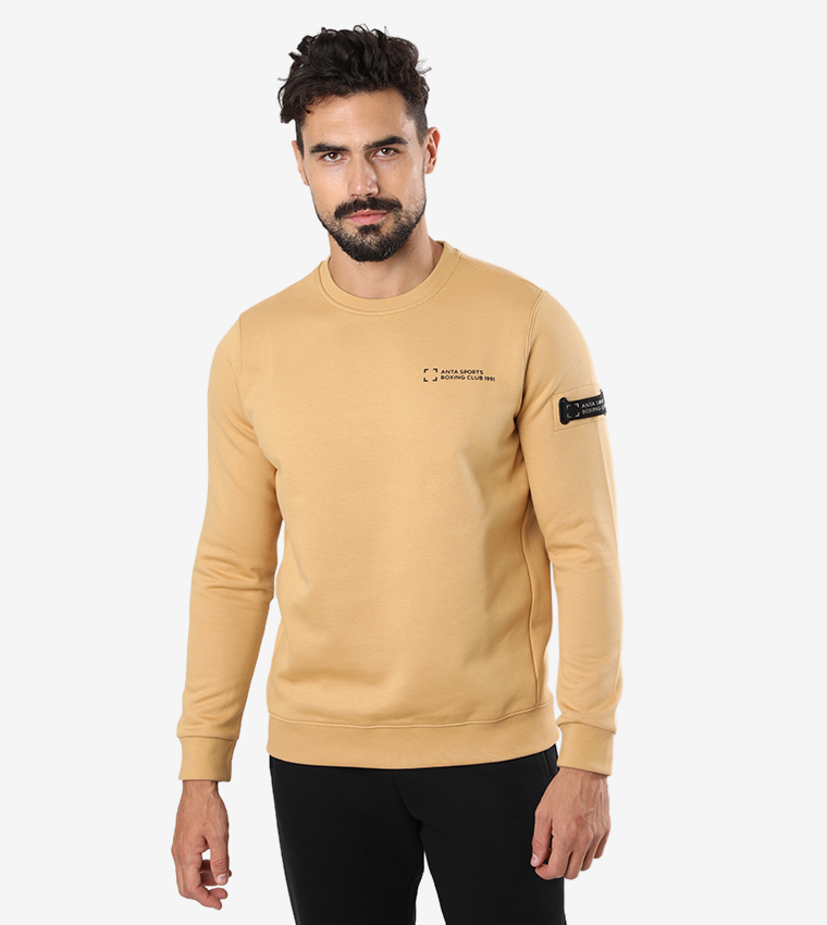 Anta  Sweatshirts - Yellow Sweatshirts