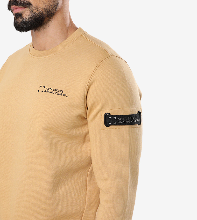 Anta  Sweatshirts - Yellow Sweatshirts