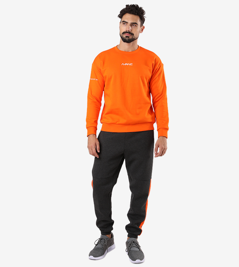 Anta  Sweatshirts - Orange Sweaters & Knitwear