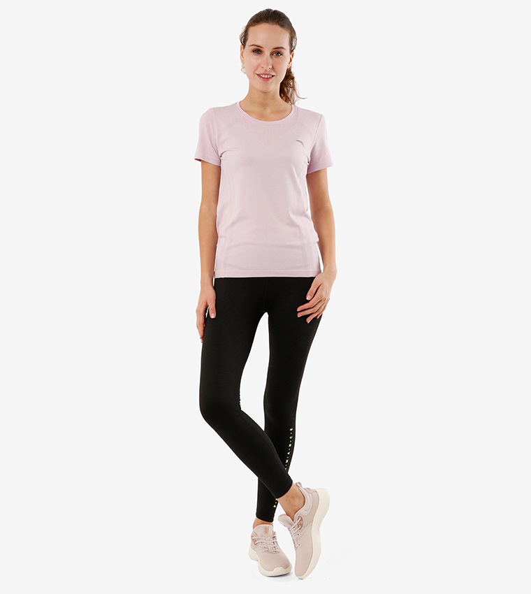 Anta  Short Sleeve T-Shirts - Grey Casual T-Shirts