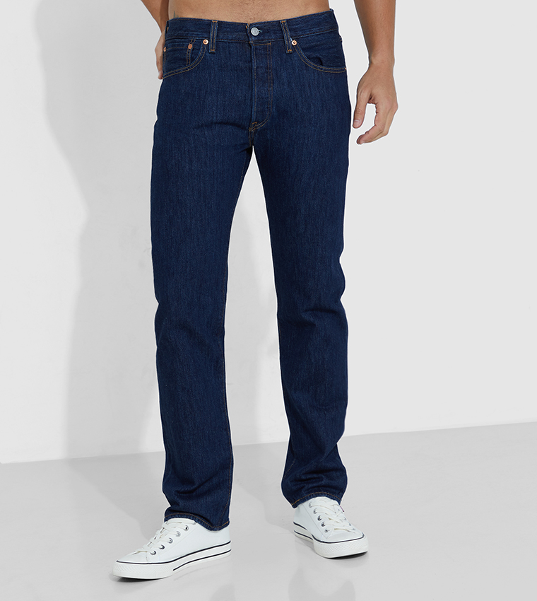 501 Original Straight Fit Jeans with 5 Pockets
