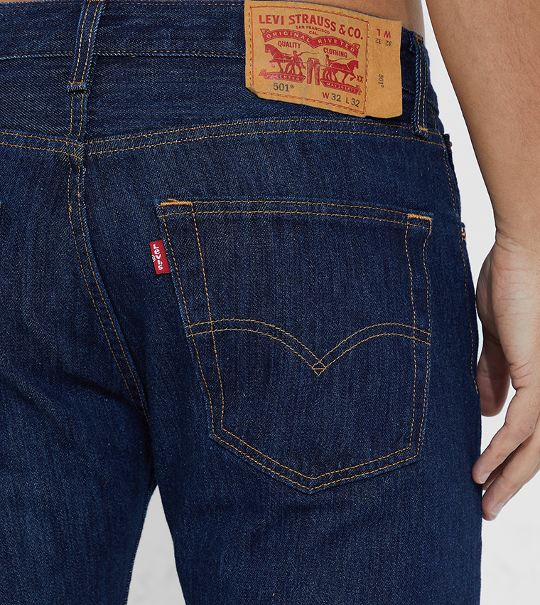 501 Original Straight Fit Jeans with 5 Pockets