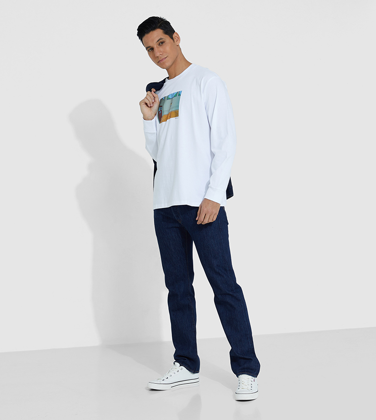 501 Original Straight Fit Jeans with 5 Pockets