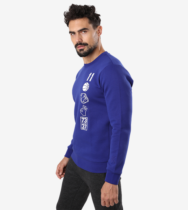 Anta  Sweatshirts - Blue Sweatshirts