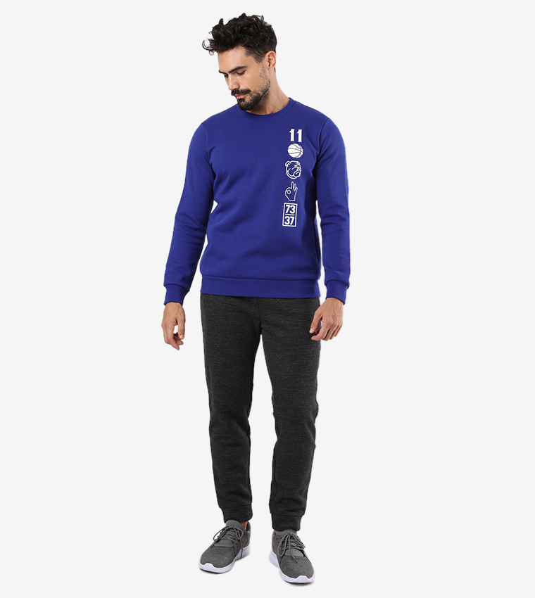Anta  Sweatshirts - Blue Sweatshirts