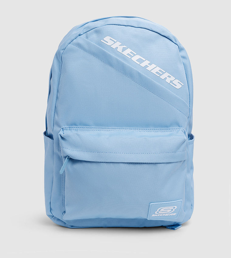 Logo Printed Zippered Backpack