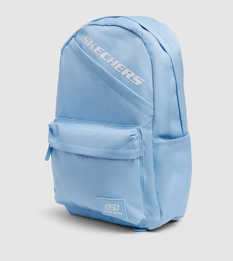 Logo Printed Zippered Backpack