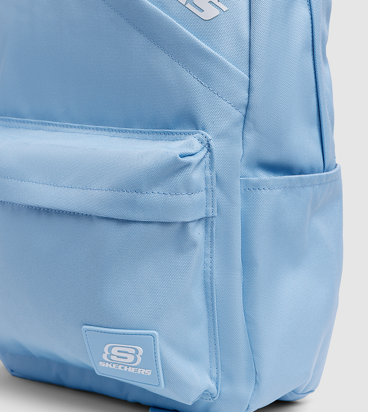 Logo Printed Zippered Backpack