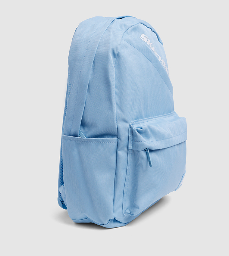 Logo Printed Zippered Backpack