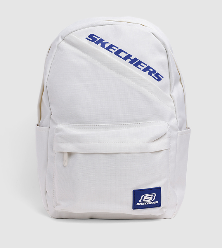 Logo Printed Zippered Backpack